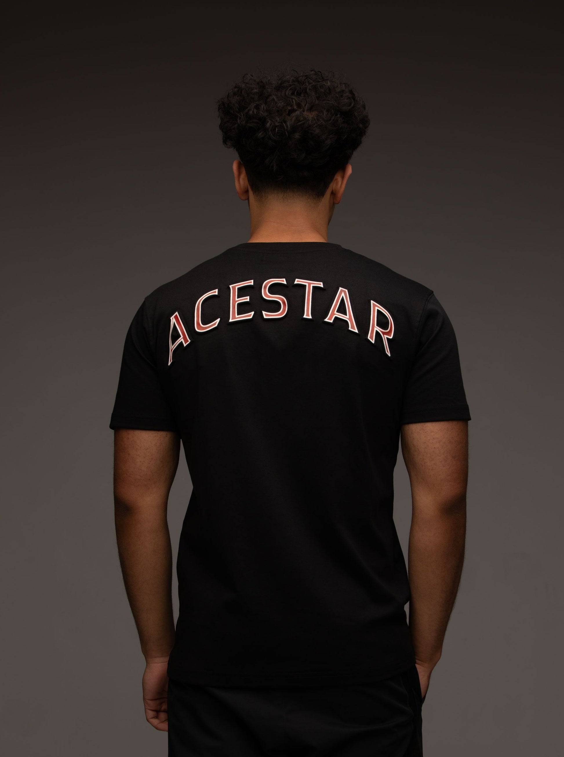 Back of Crimson Guardian Tee - Acestar Global