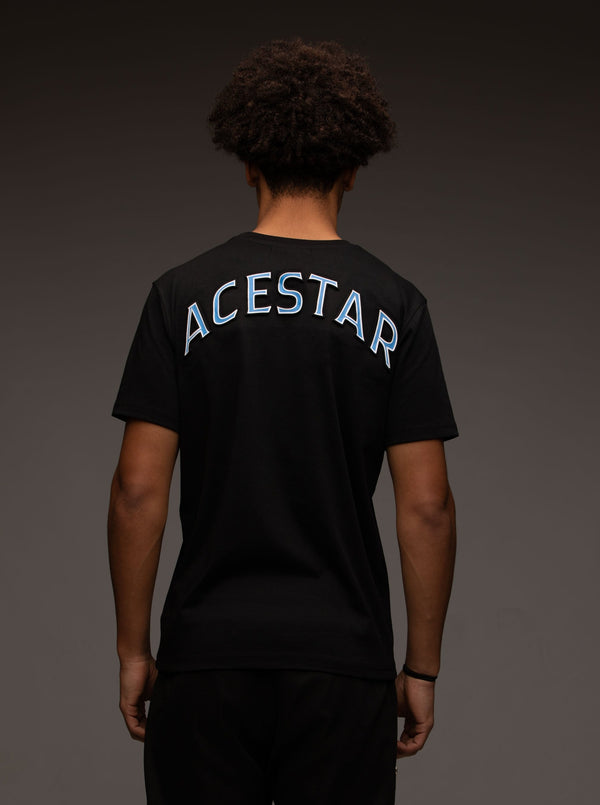Back of Azure Vigilante Tee - Acestar Global